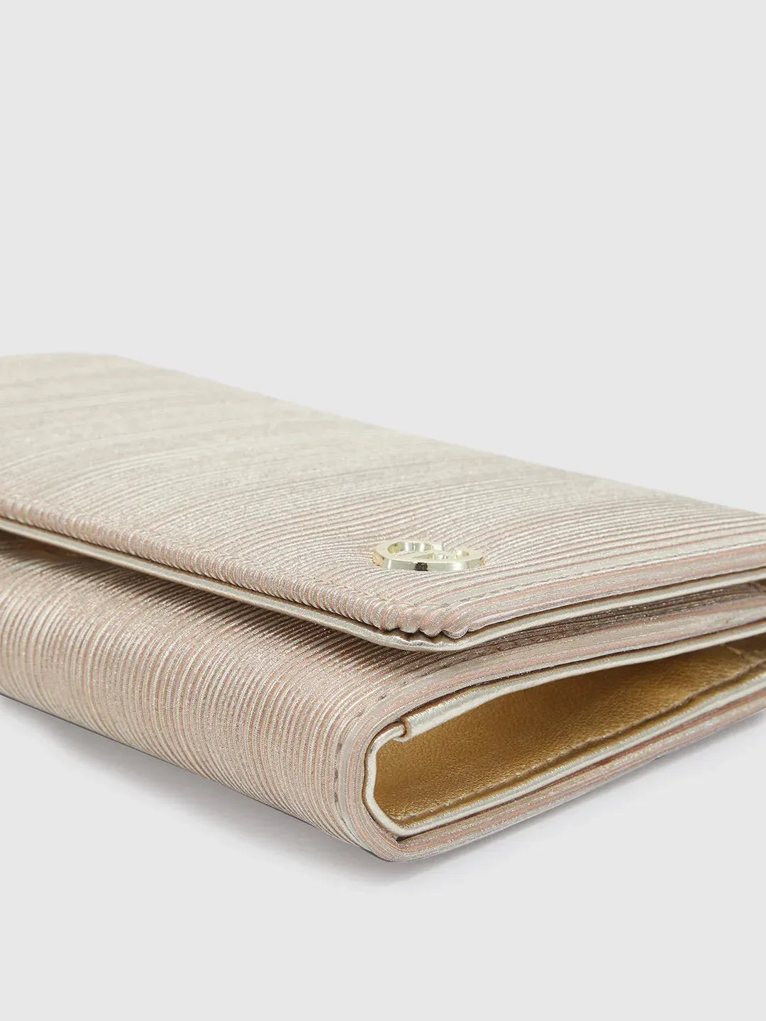 Caprese Party Bluma Medium Gold Clutch