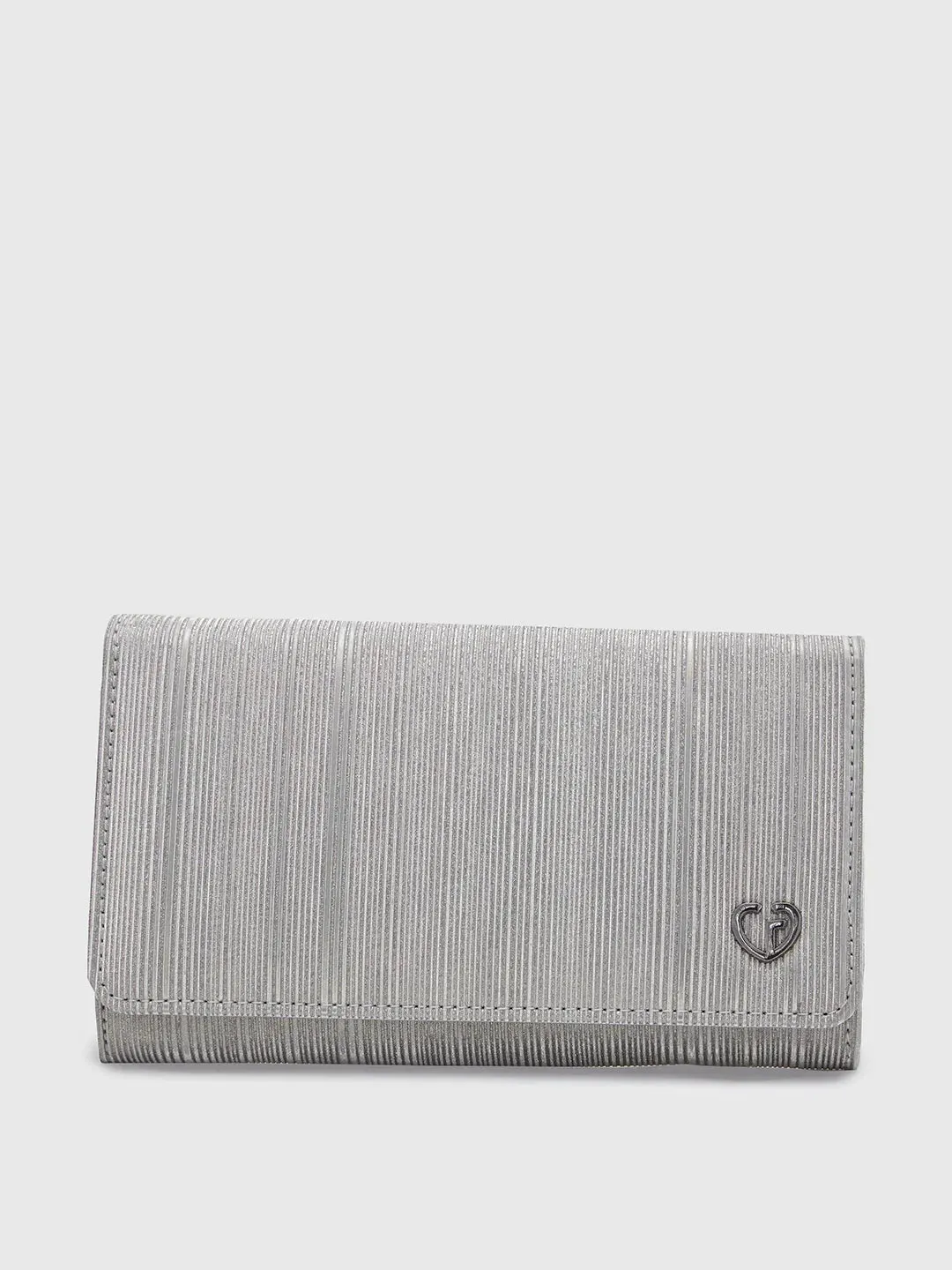 Caprese Party Bluma Medium Gunmetal Clutch
