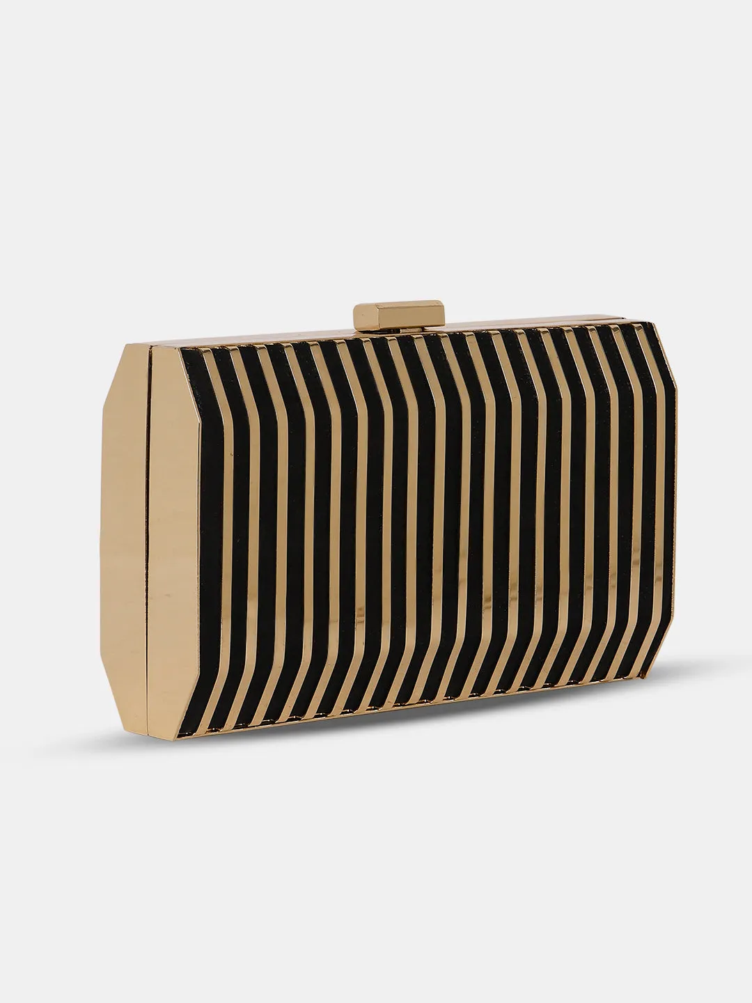 Caprese Party Carly Small Black Clutch