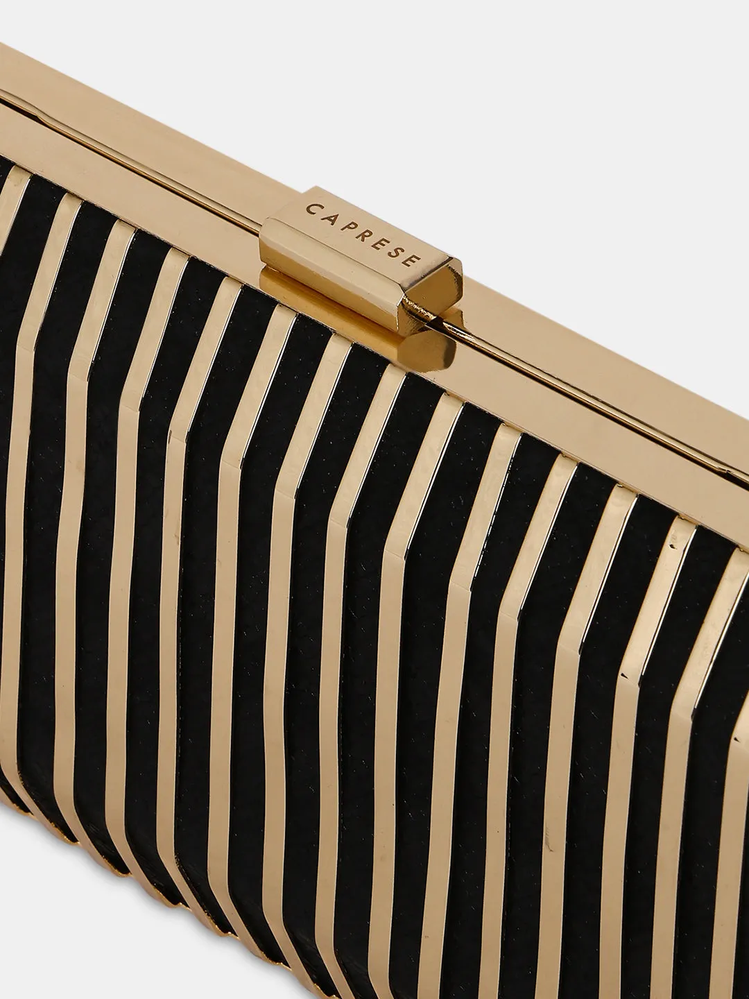 Caprese Party Carly Small Black Clutch