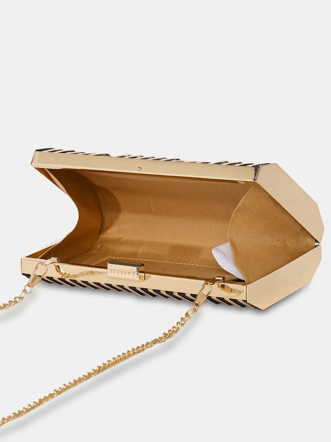 Caprese Party Carly Small Black Clutch