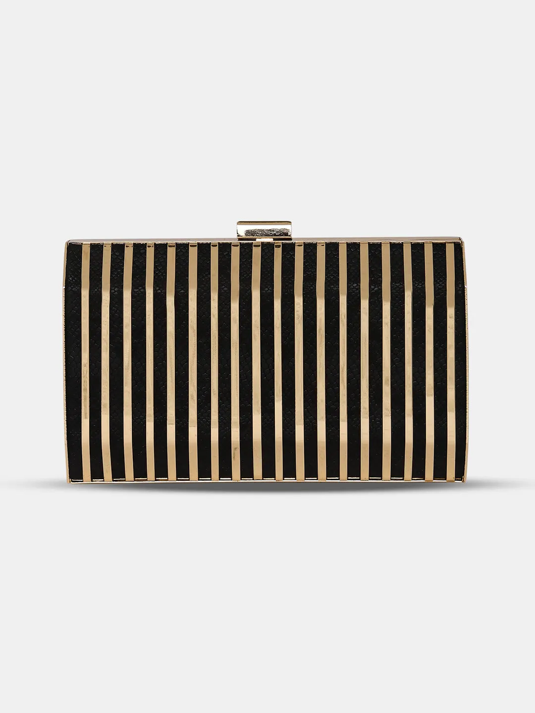 Caprese Party Carly Small Black Clutch