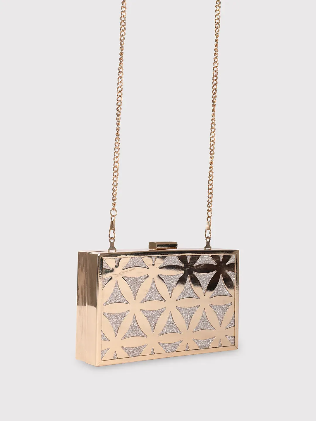 Caprese Party Junie Small Gold Clutch