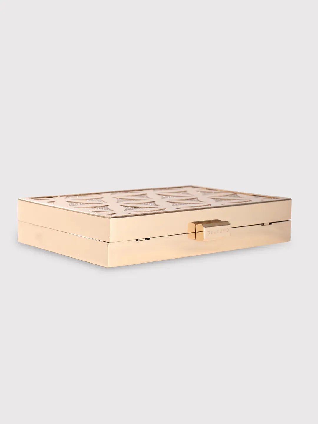 Caprese Party Junie Small Gold Clutch