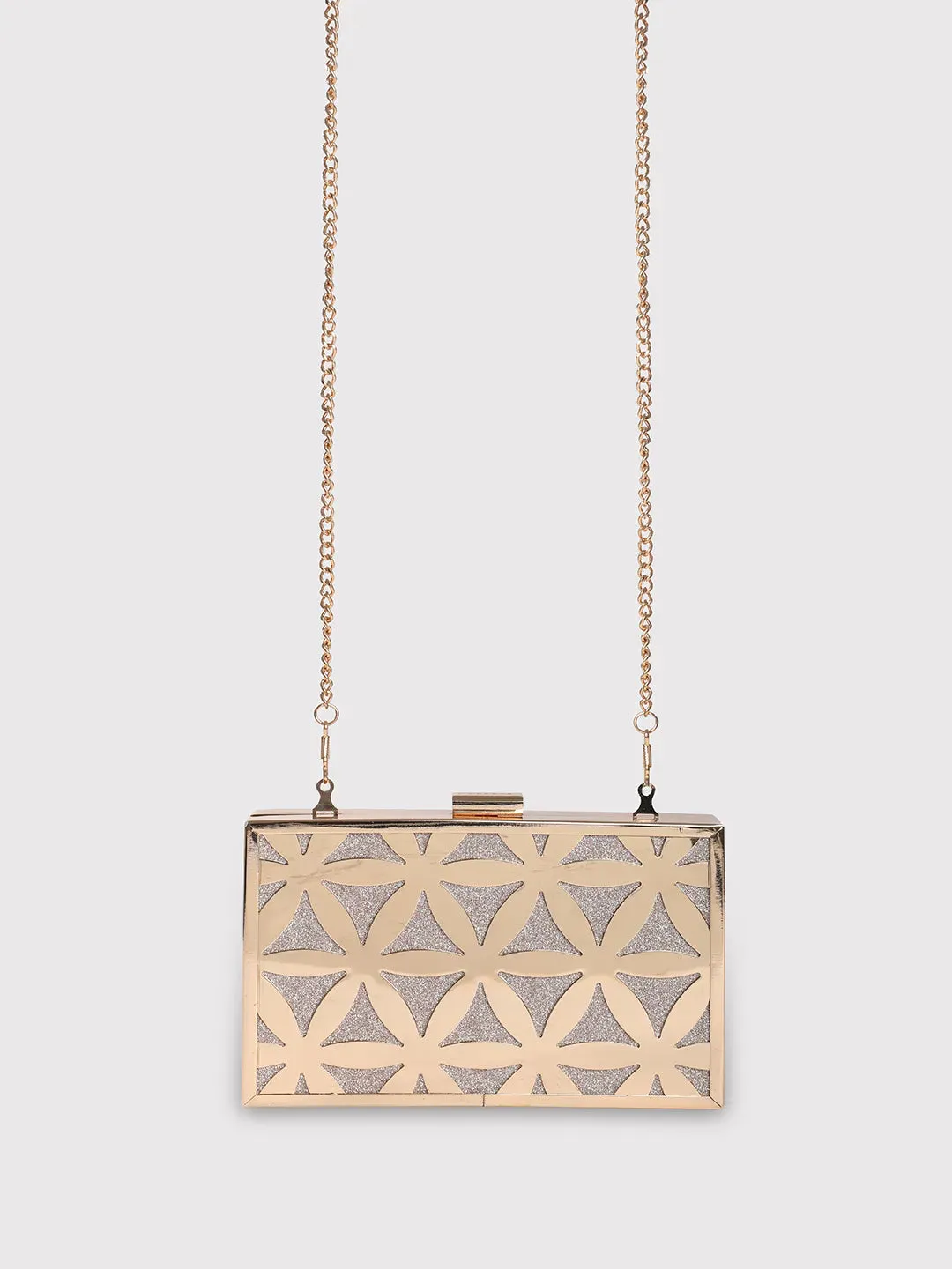 Caprese Party Junie Small Gold Clutch