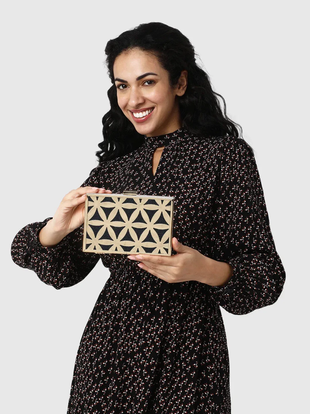 Caprese Party Junie Small Navy Clutch
