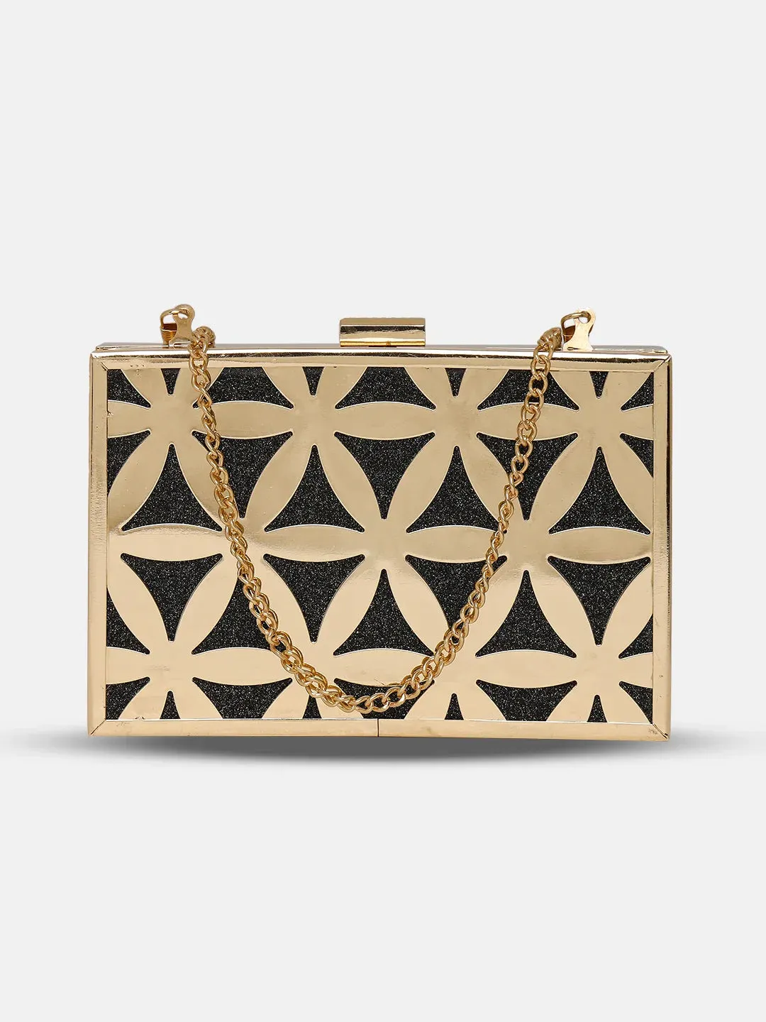Caprese Party Junie Small Pewter Clutch