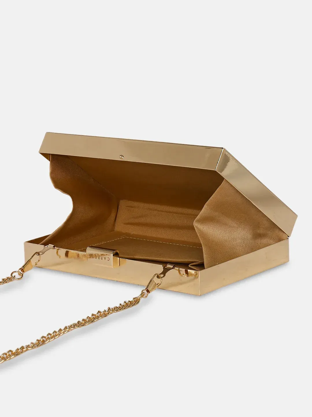Caprese Party Junie Small Pewter Clutch