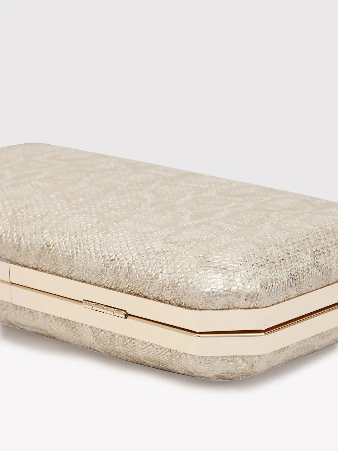 Caprese Party Merle Medium Beige Clutch