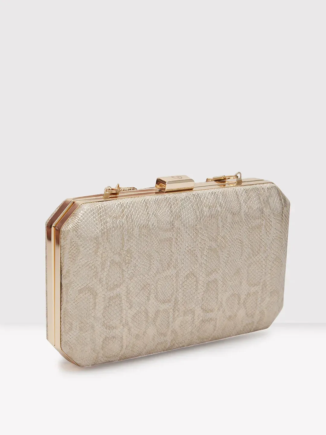 Caprese Party Merle Medium Beige Clutch
