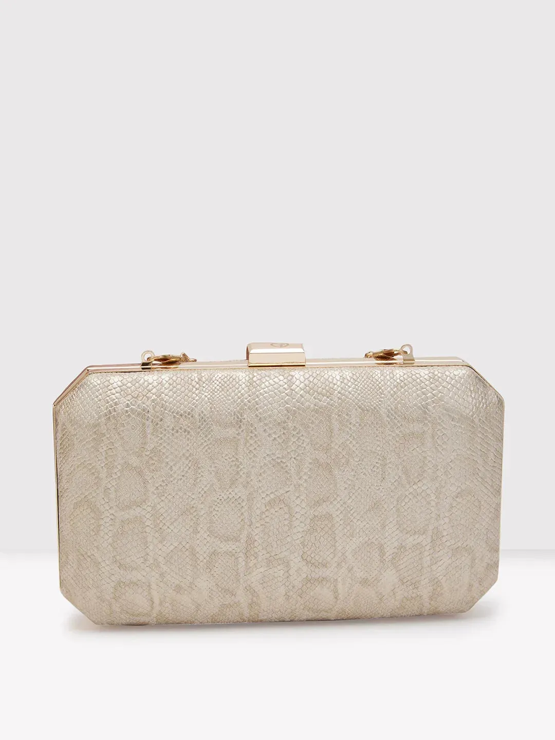 Caprese Party Merle Medium Beige Clutch