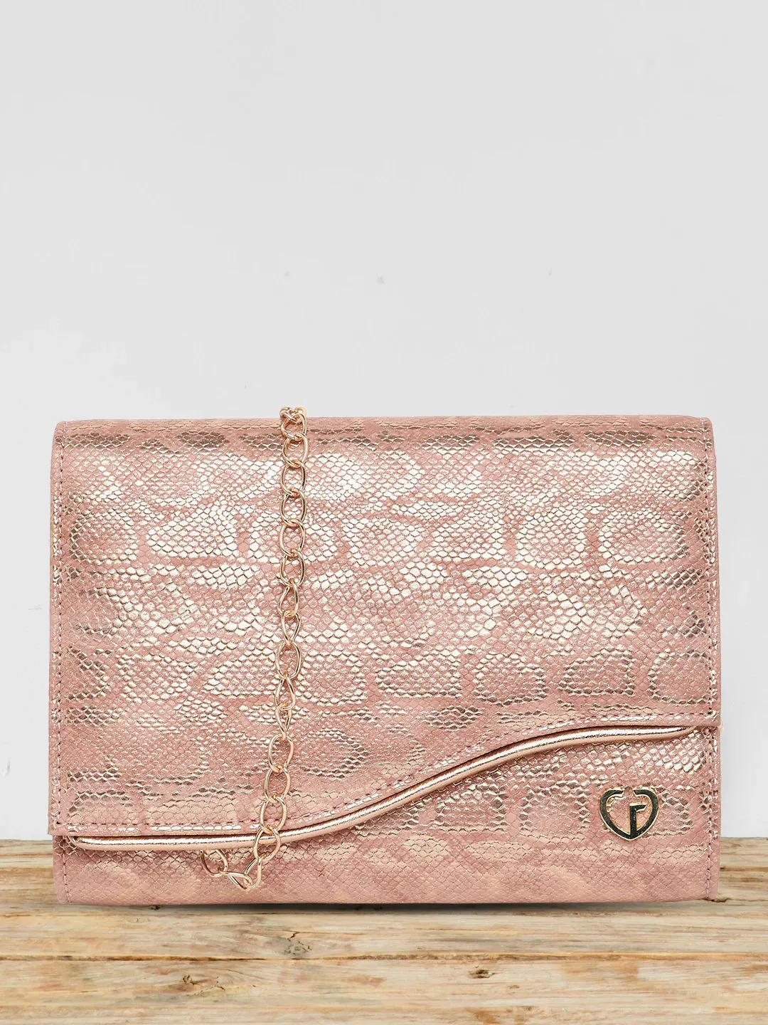 Caprese Party Merle Medium Blush Clutch