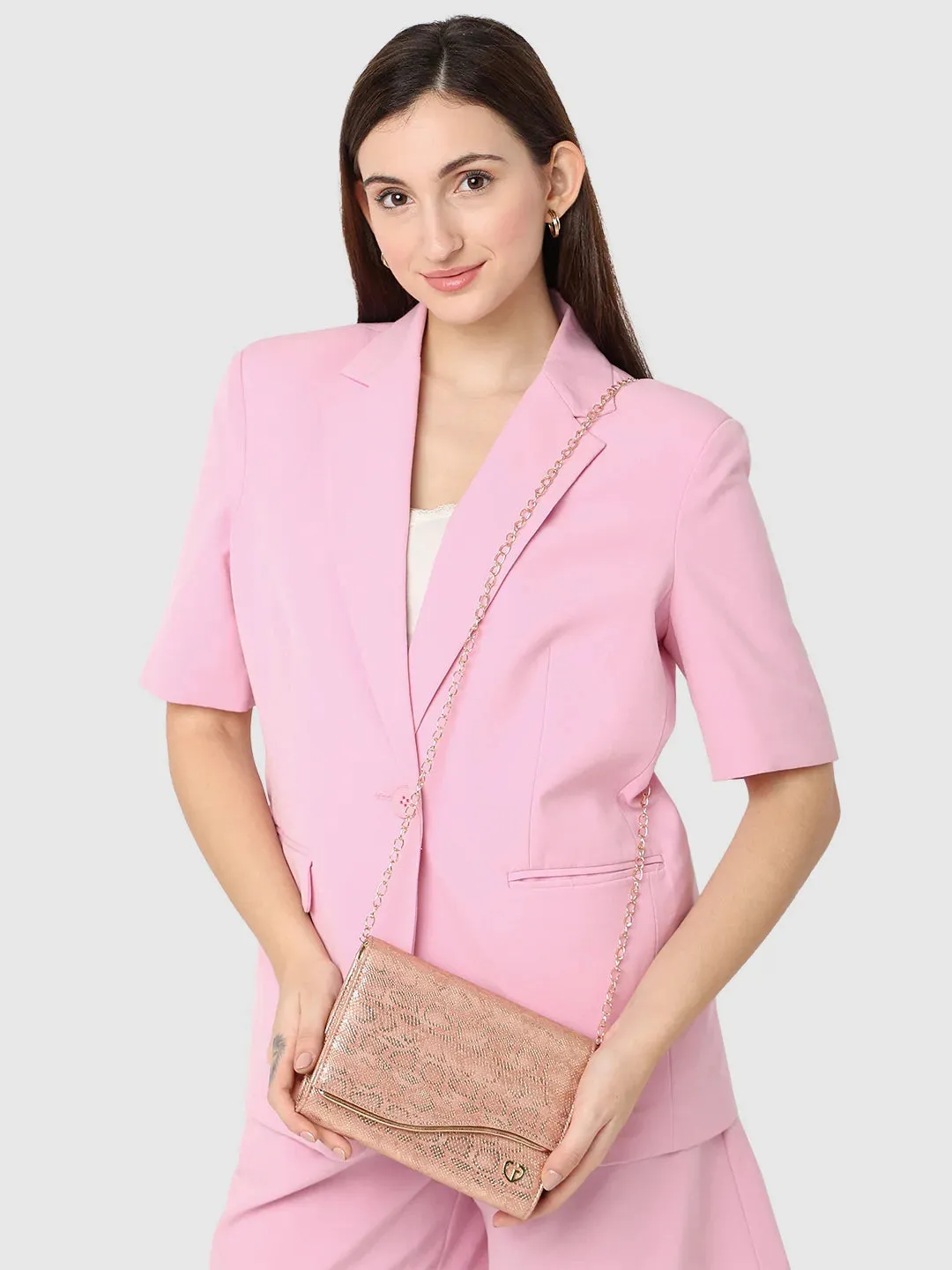 Caprese Party Merle Medium Blush Clutch