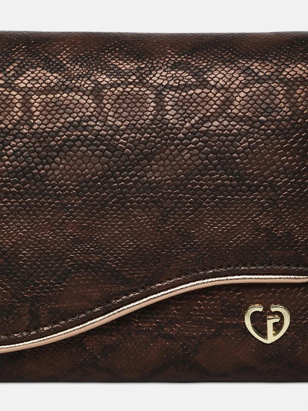 Caprese Party Merle Medium Brown Clutch