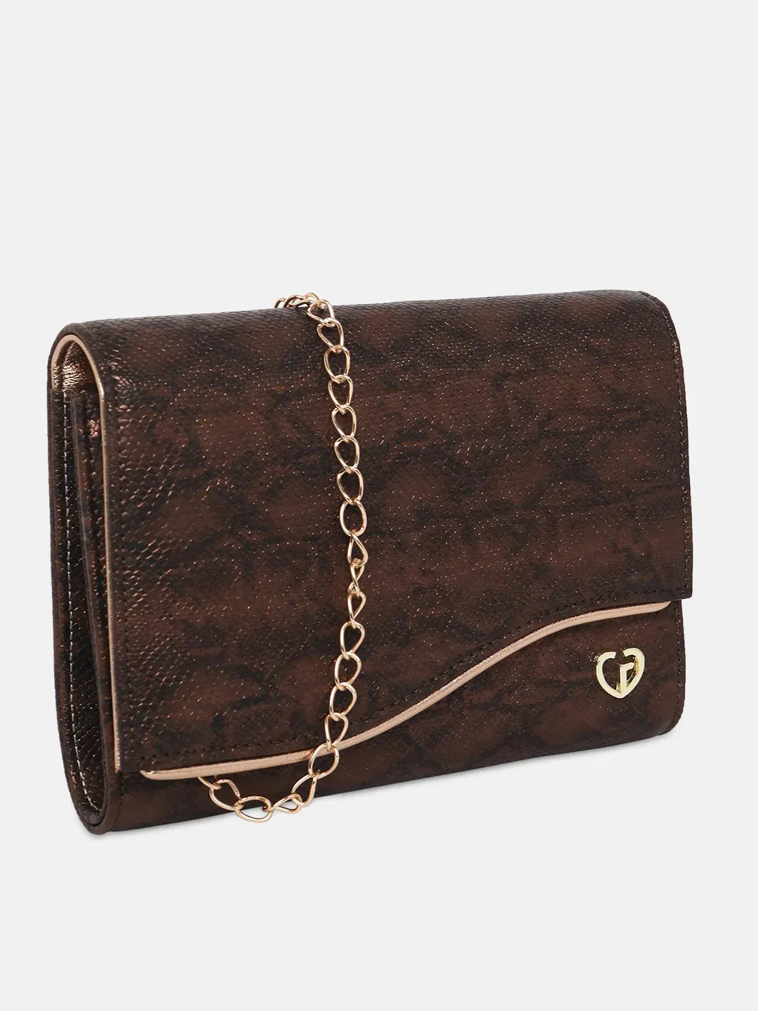 Caprese Party Merle Medium Brown Clutch