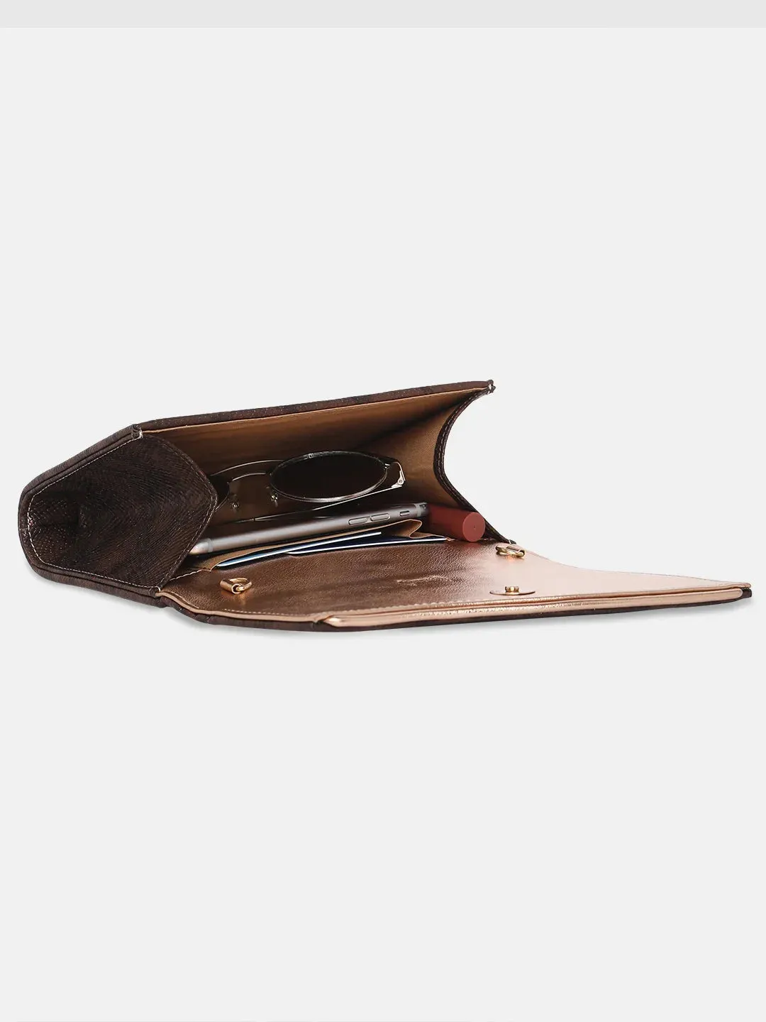Caprese Party Merle Medium Brown Clutch