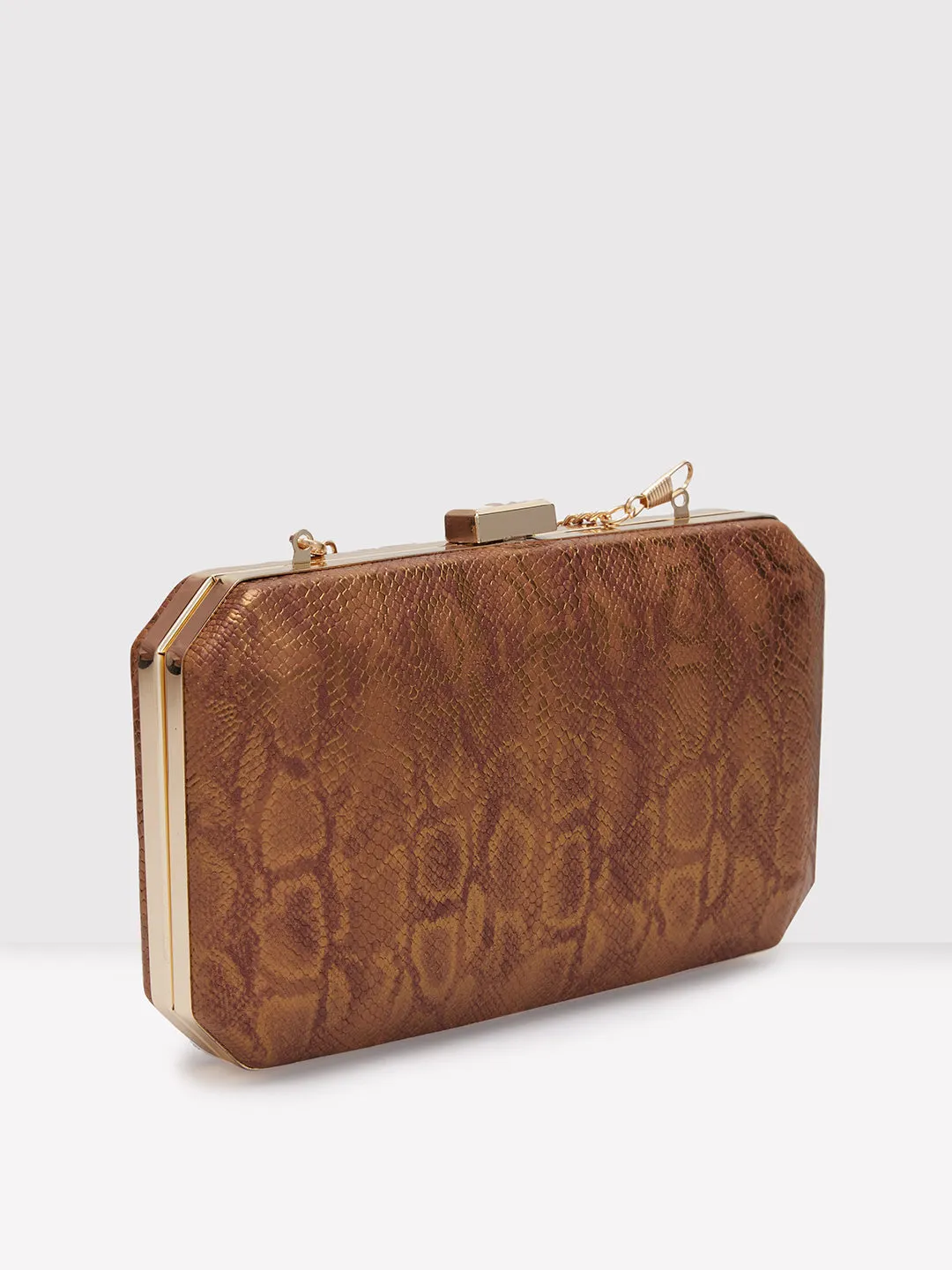 Caprese Party Merle Medium Copper Clutch