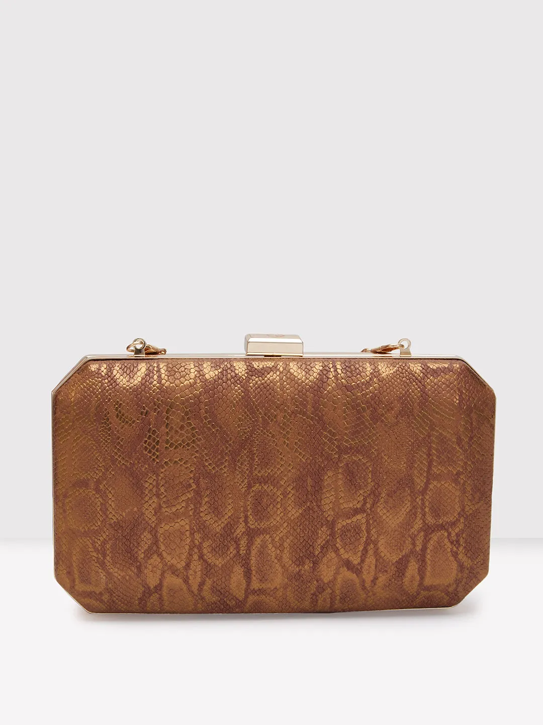 Caprese Party Merle Medium Copper Clutch