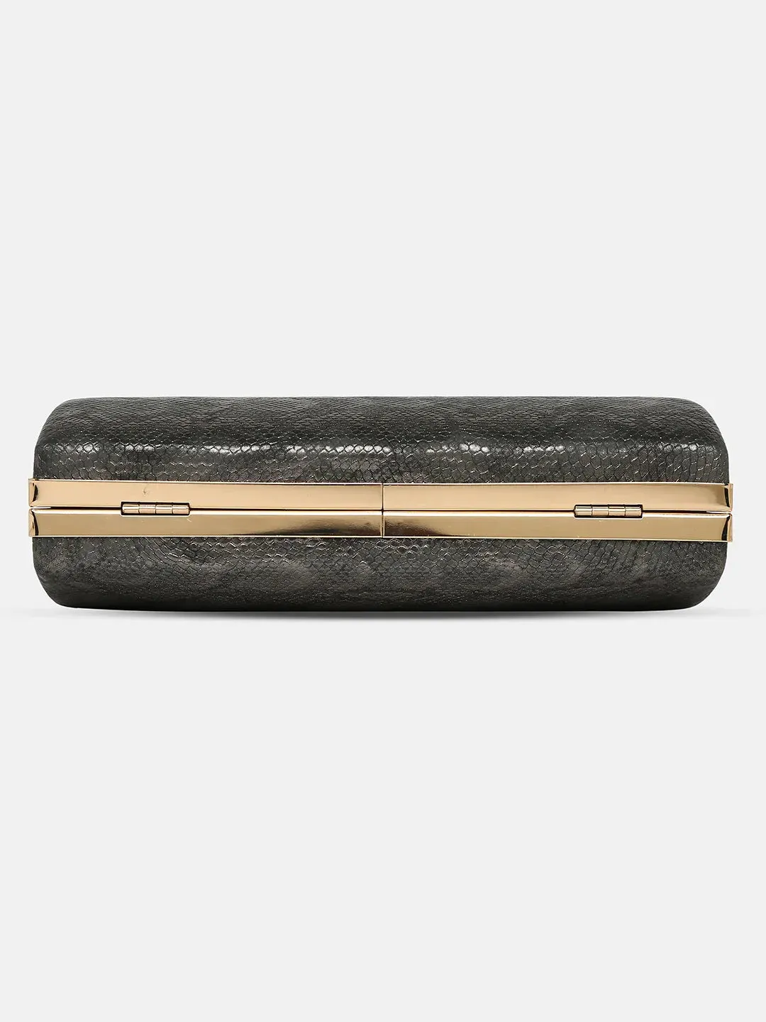 Caprese Party Teirra Medium Gunmetal Clutch