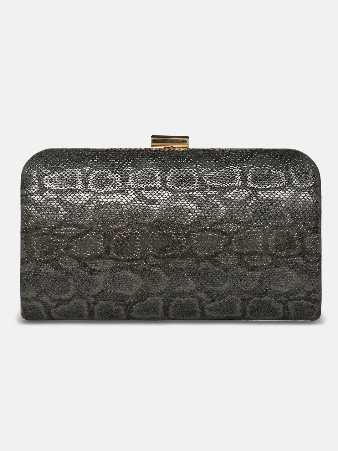 Caprese Party Teirra Medium Gunmetal Clutch