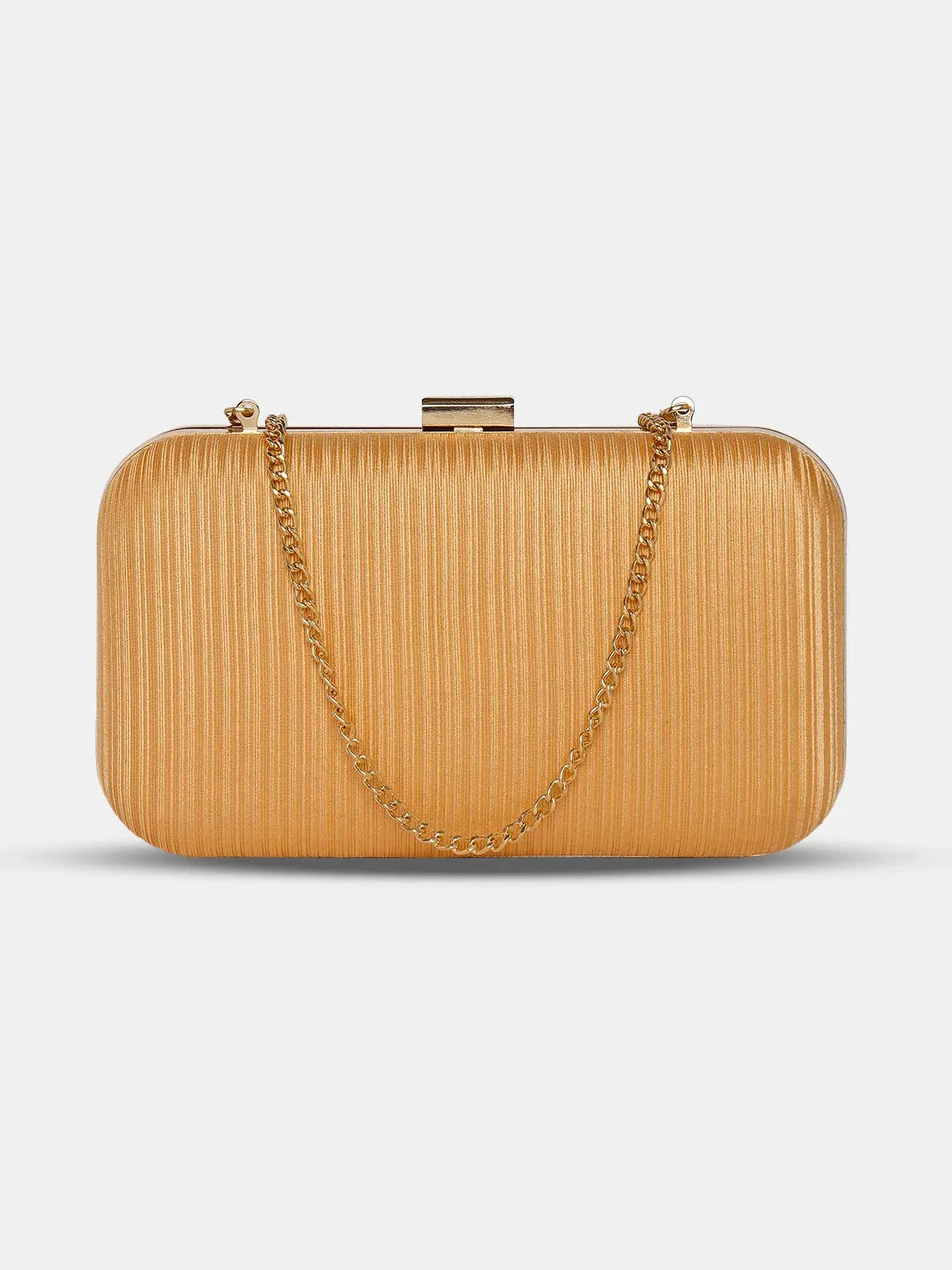 Caprese Party Trescha Medium Gold Clutch