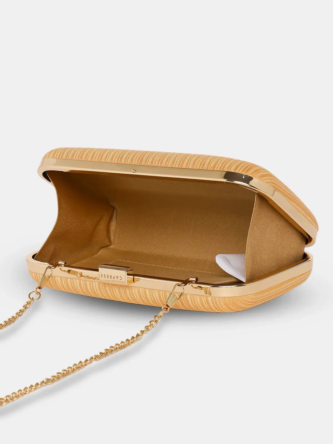 Caprese Party Trescha Medium Gold Clutch