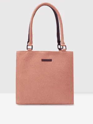 Caprese Pebble Medium Blush Grape Tote Bag
