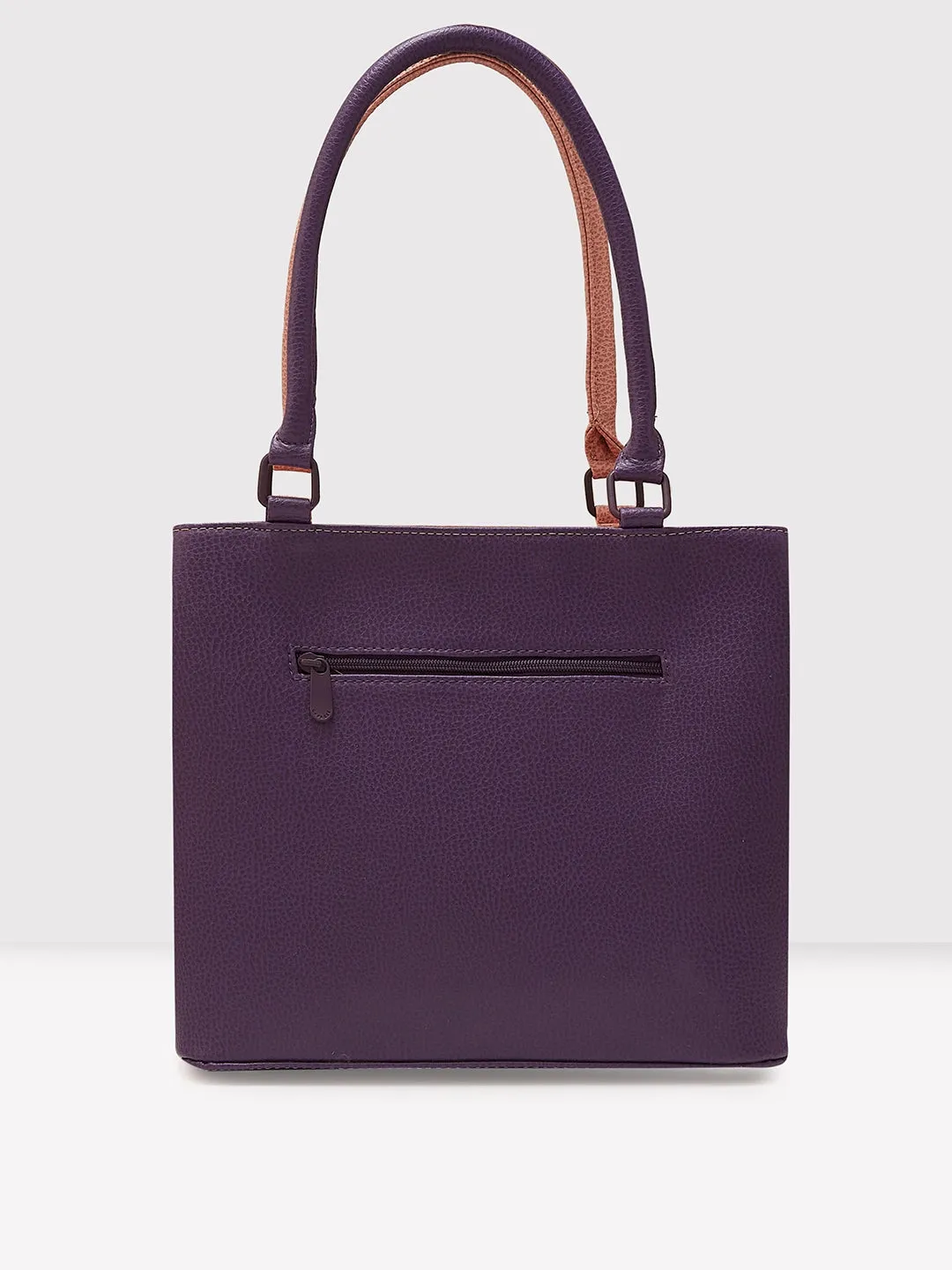 Caprese Pebble Medium Blush Grape Tote Bag