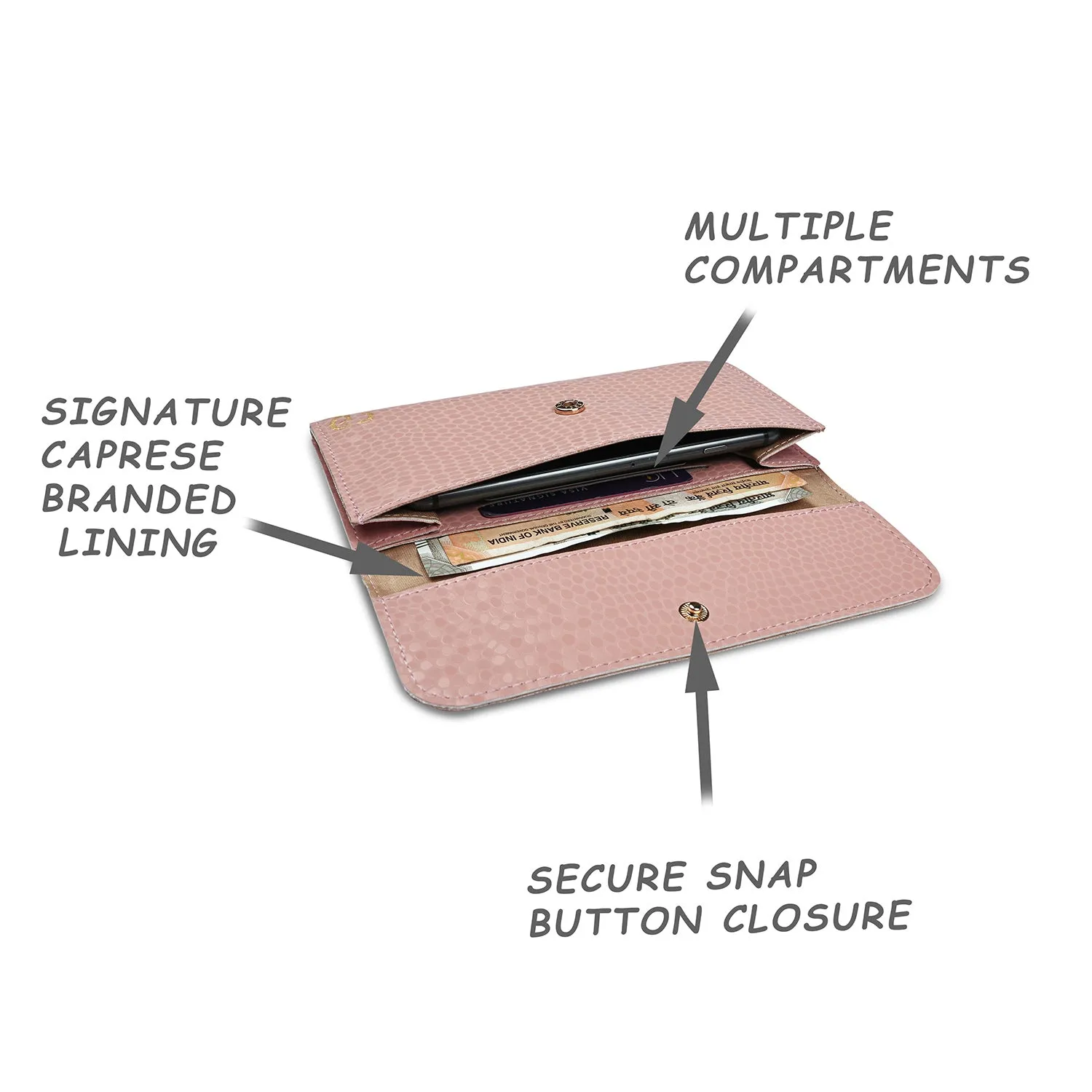 Caprese Pernille Medium Blush Wallet