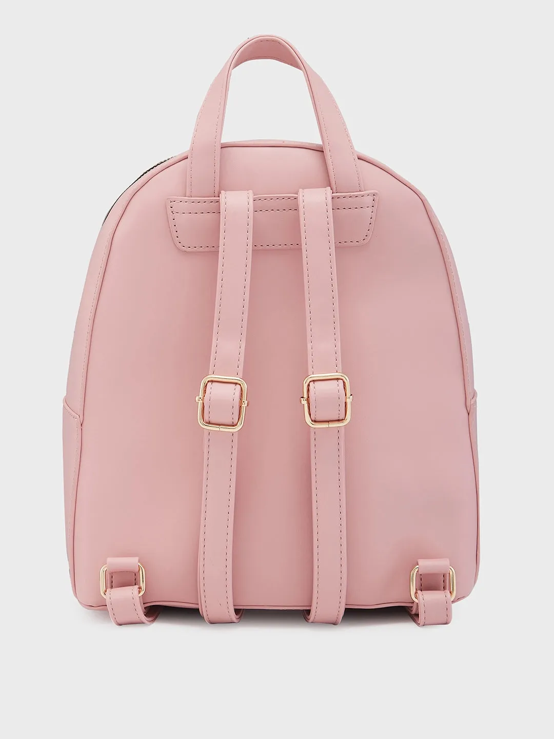 Caprese Rabina Medium Pink Backpack
