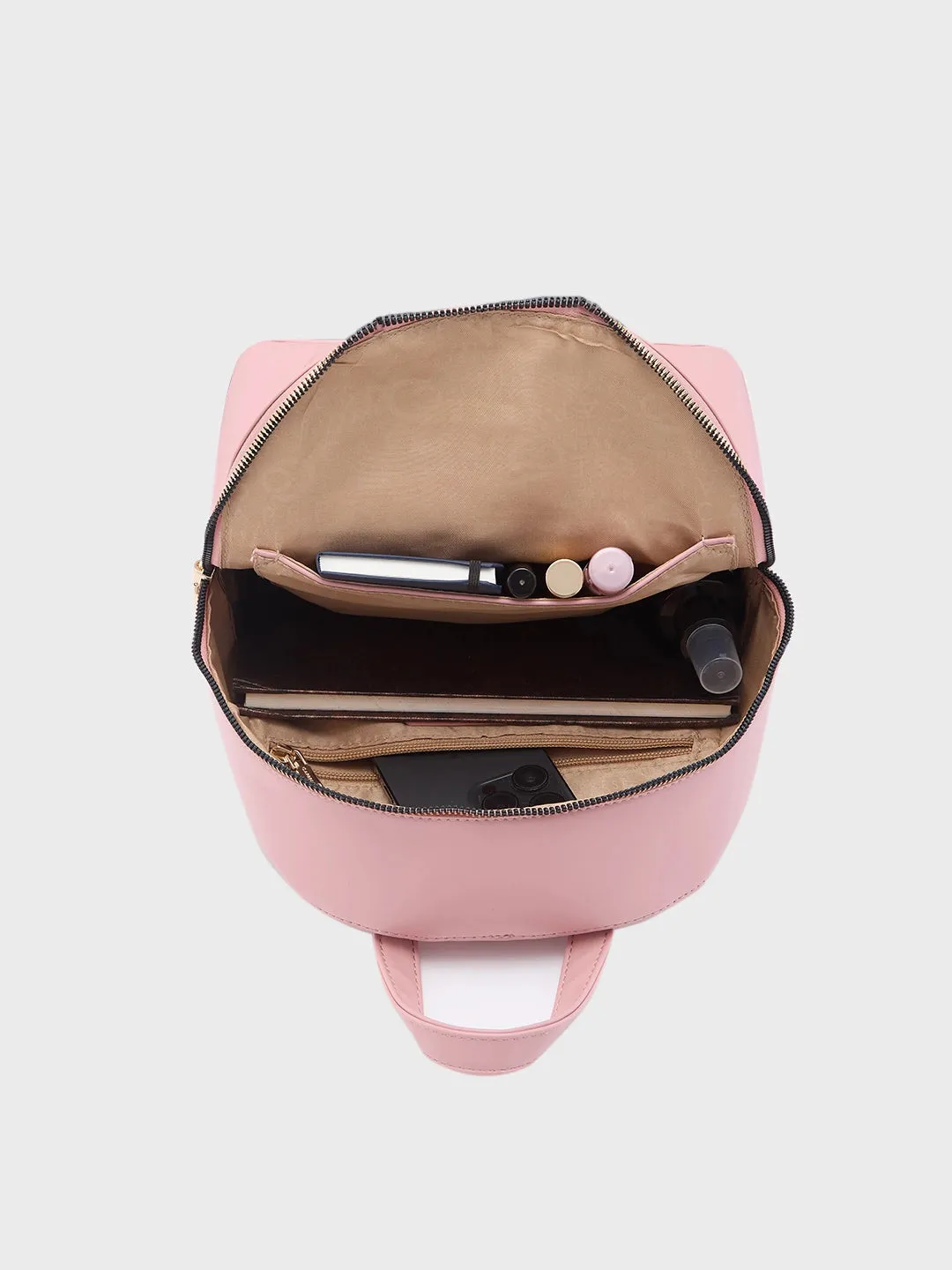 Caprese Rabina Medium Pink Backpack