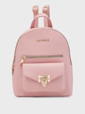 Caprese Rabina Medium Pink Backpack