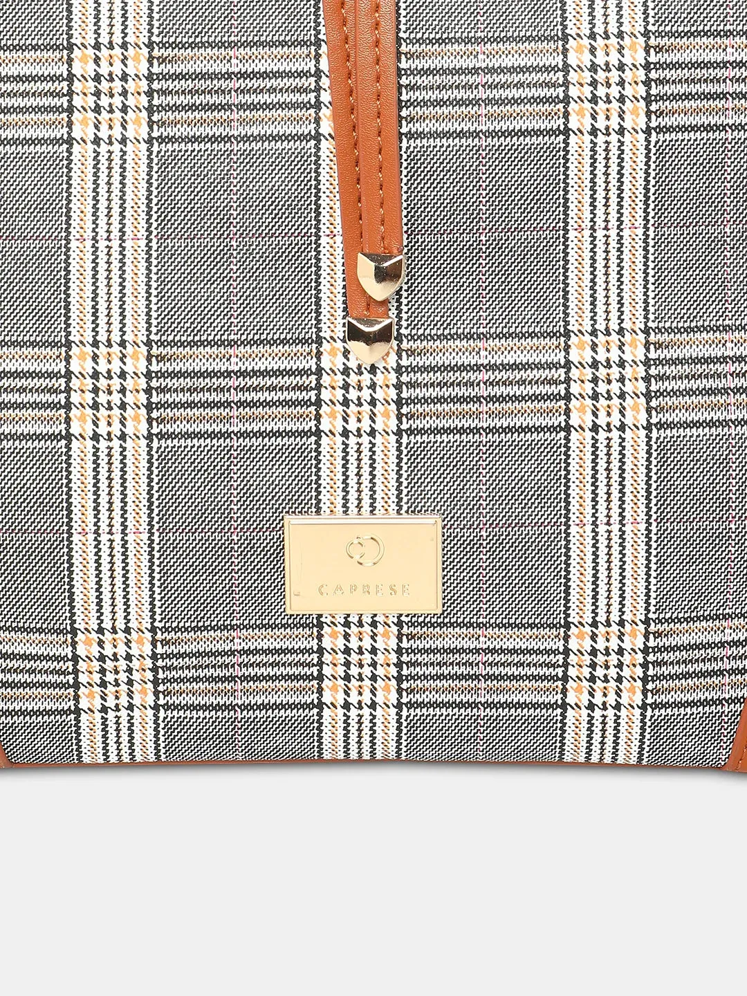 Caprese Remi Large Tan Satchel Bag