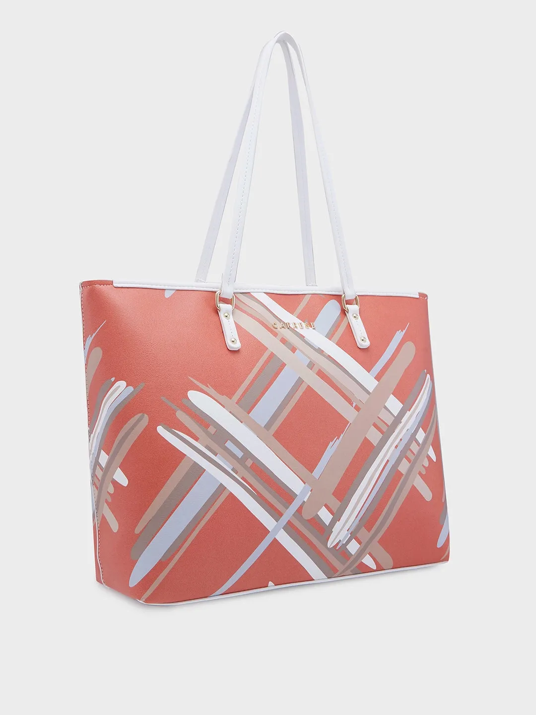 Caprese Renee Large Orange Tote Bag
