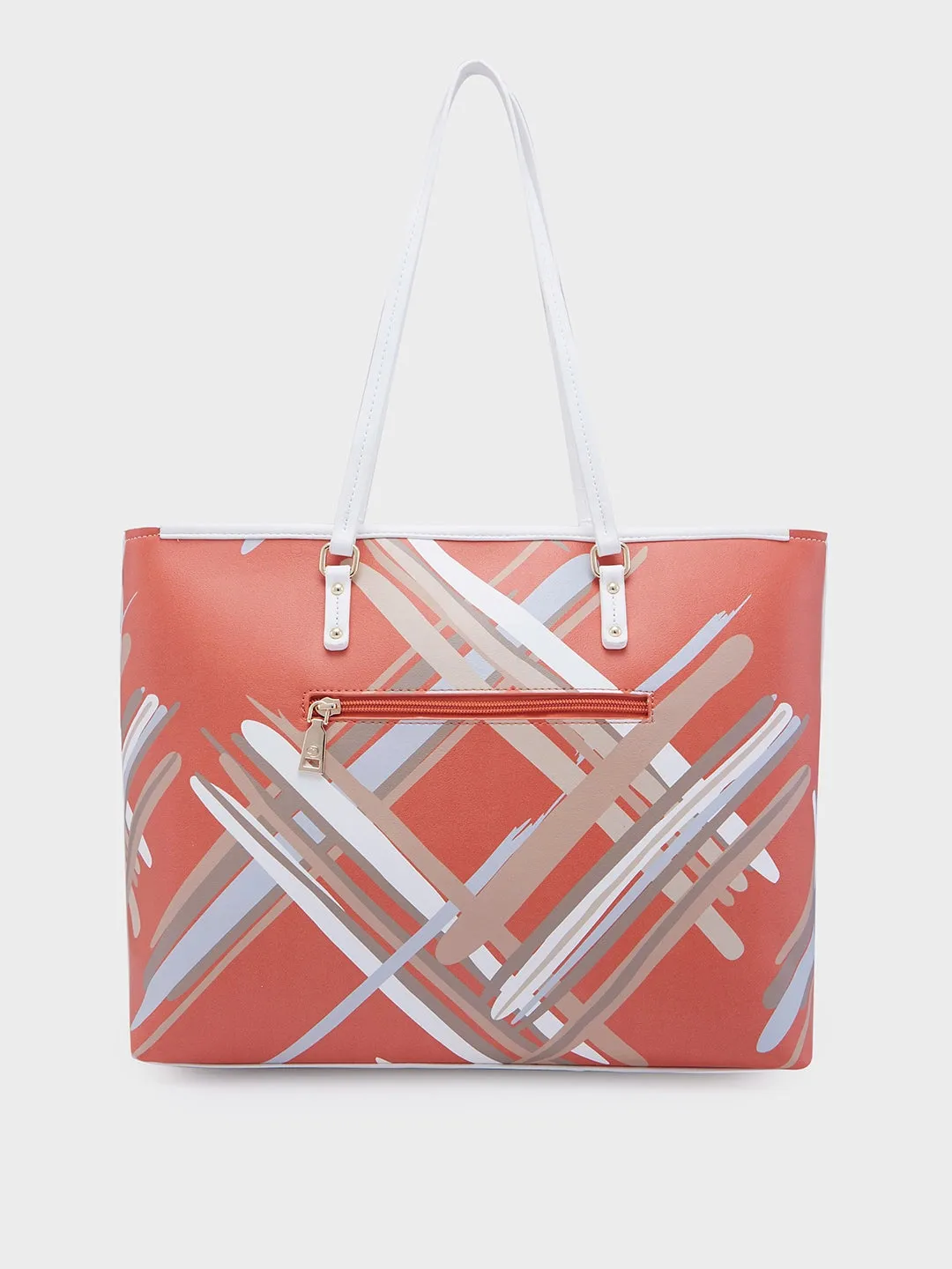 Caprese Renee Large Orange Tote Bag