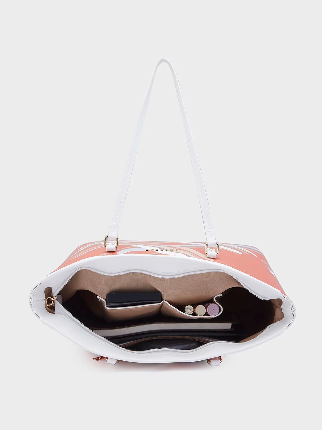 Caprese Renee Large Orange Tote Bag