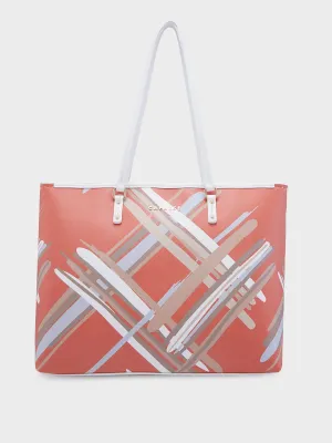 Caprese Renee Large Orange Tote Bag