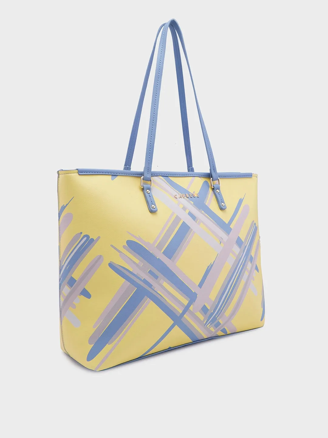 Caprese Renee Large Yellow Tote Bag