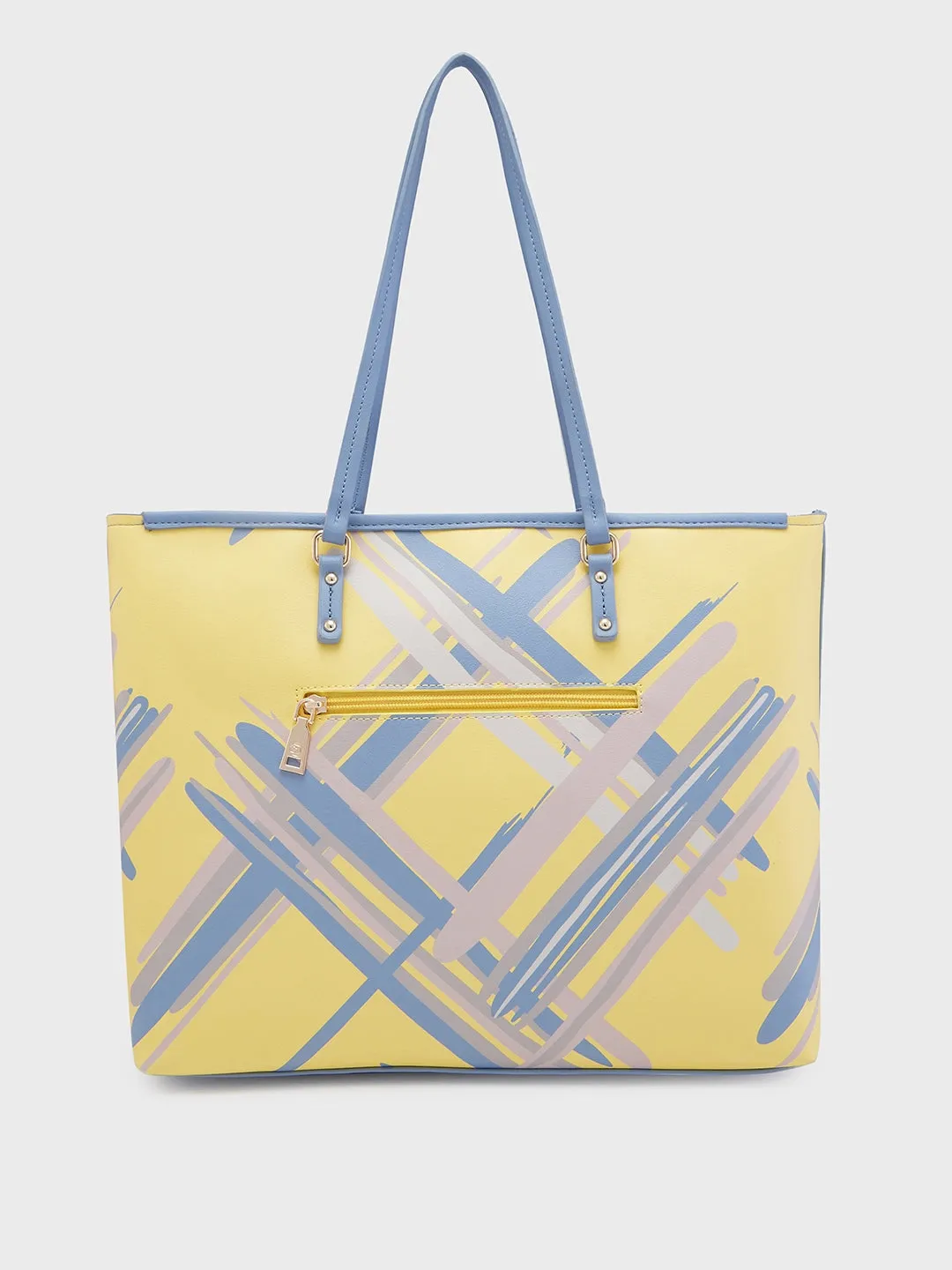 Caprese Renee Large Yellow Tote Bag