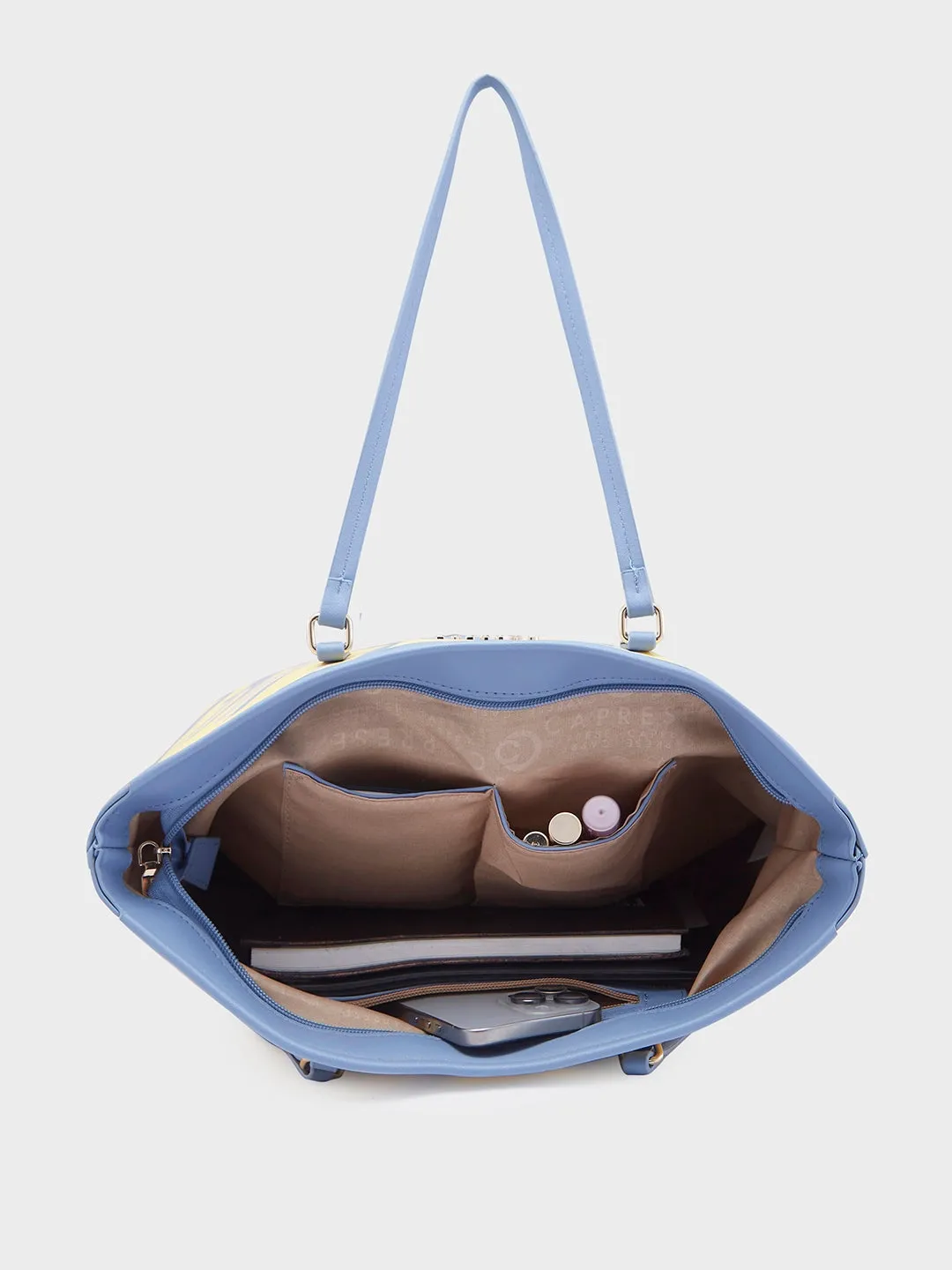 Caprese Renee Large Yellow Tote Bag