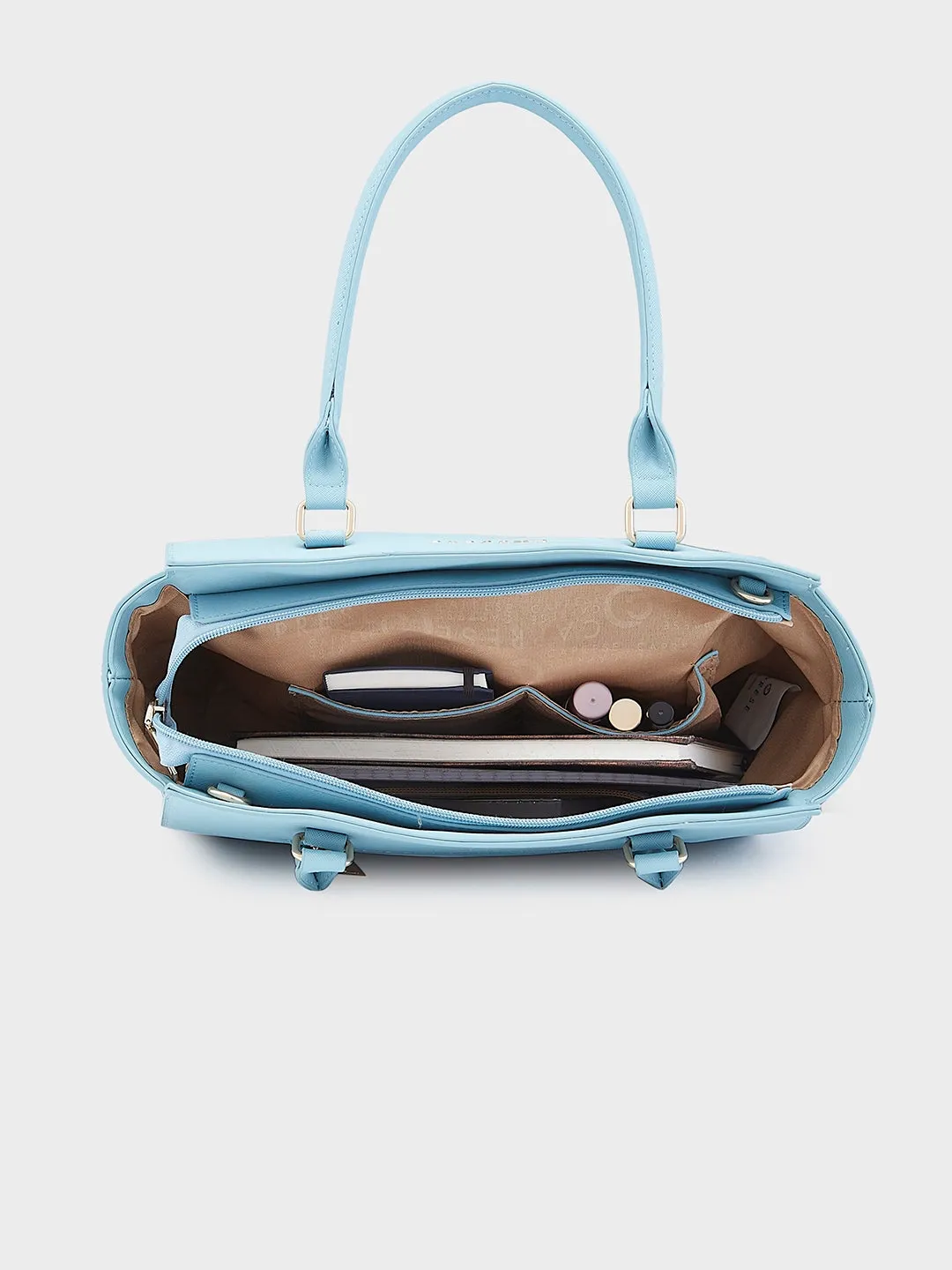 Caprese Rima Medium Blue Tote Bag