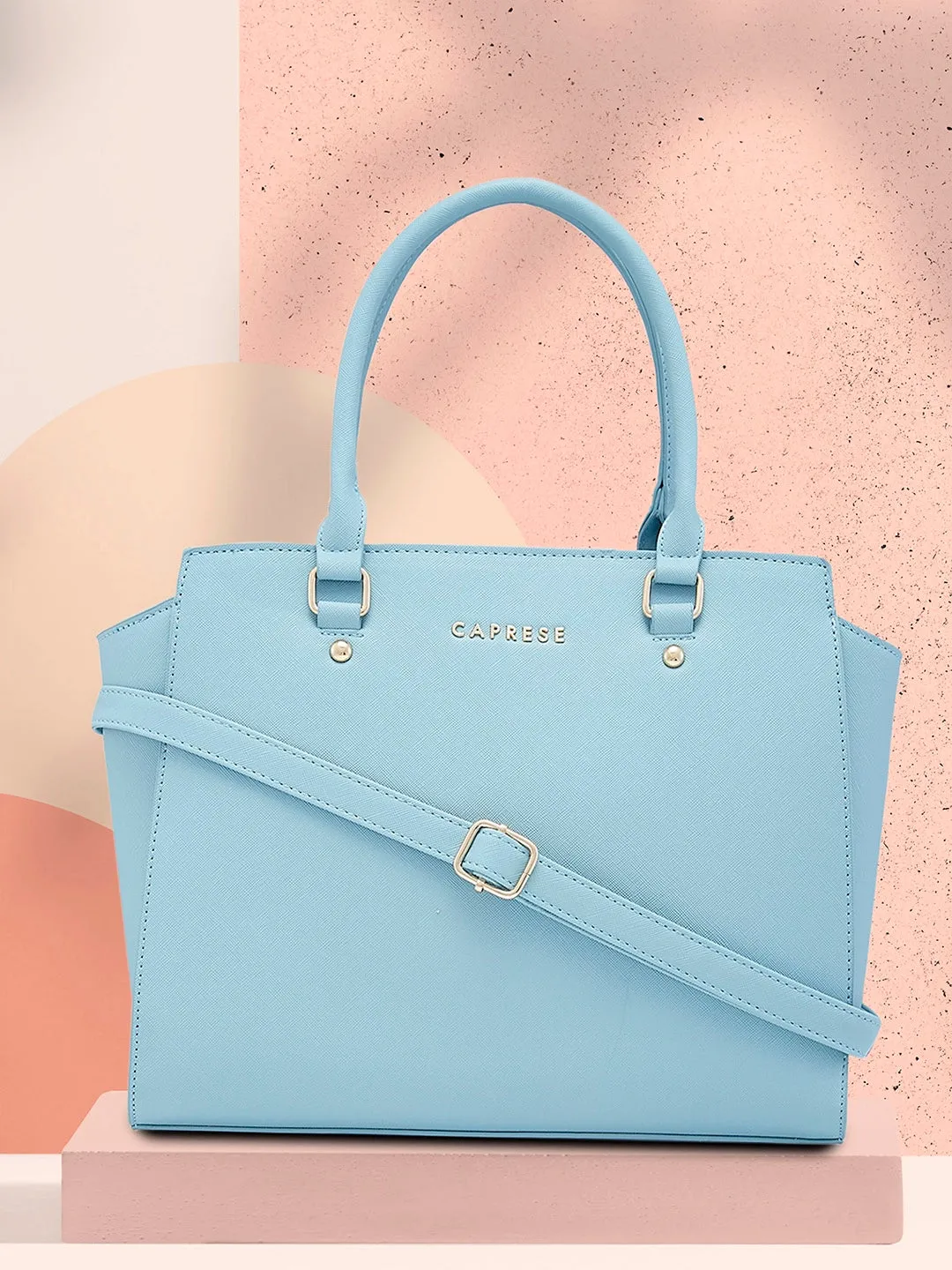 Caprese Rima Medium Blue Tote Bag