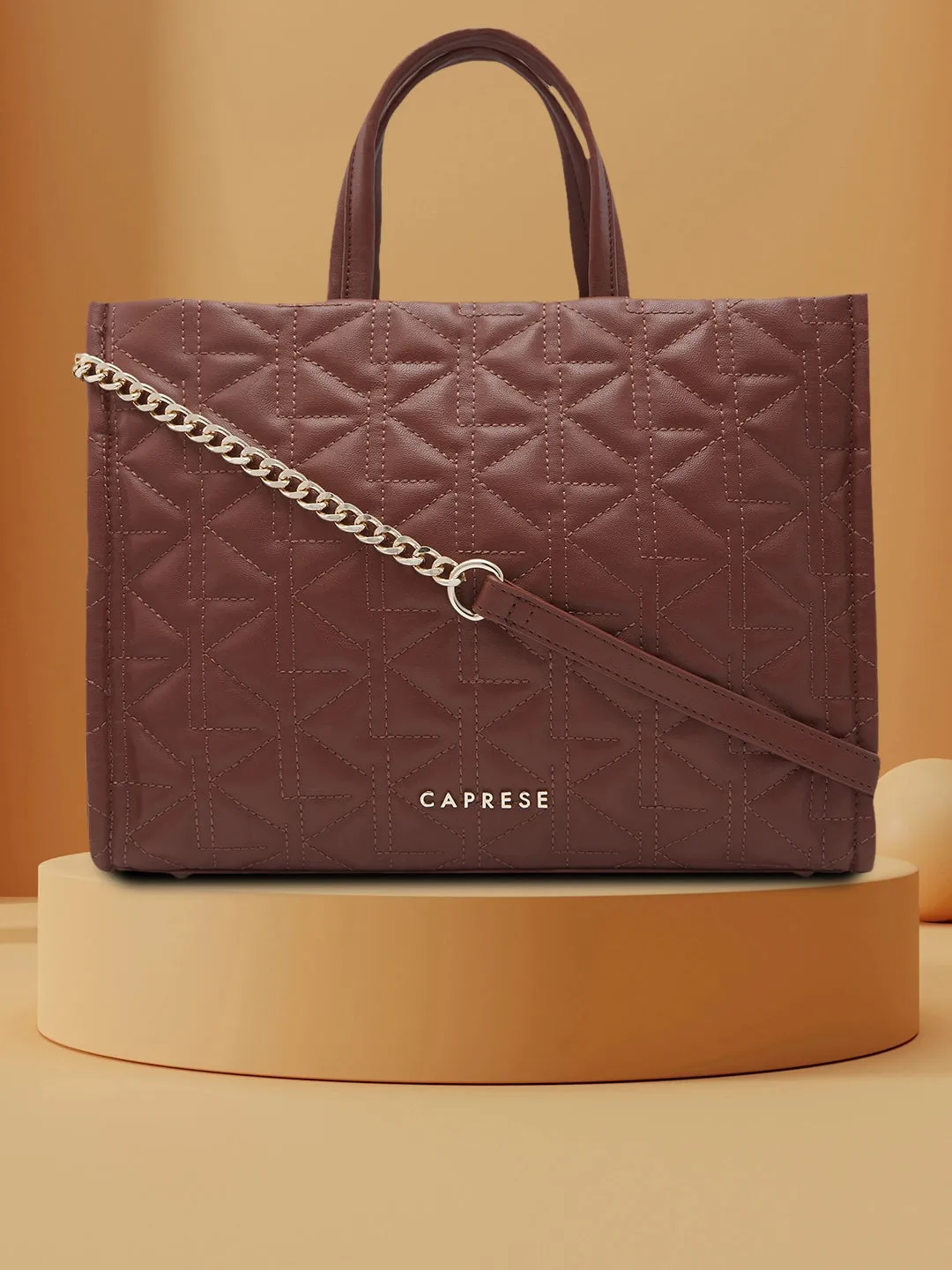 Caprese Ritva Medium Brown Tote Bag