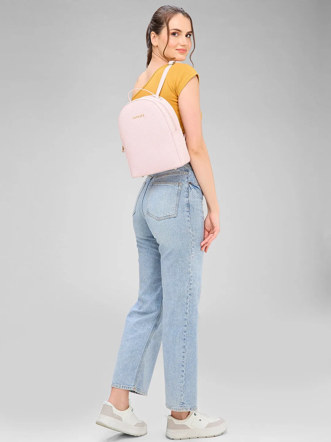 Caprese Riva Medium Pink Backpack