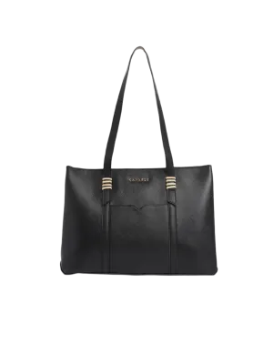 Caprese Roma Large Black Tote Bag