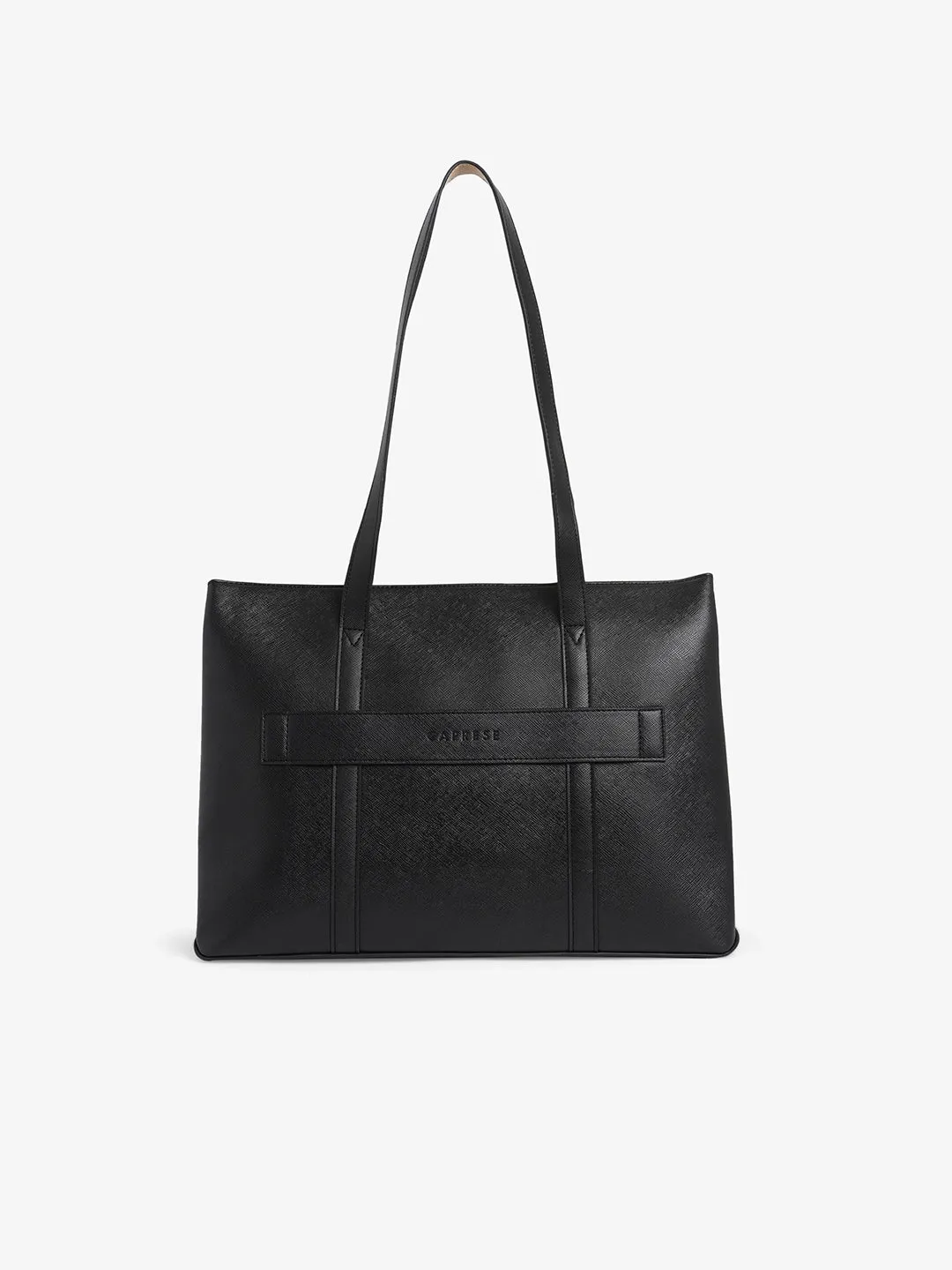 Caprese Roma Large Black Tote Bag