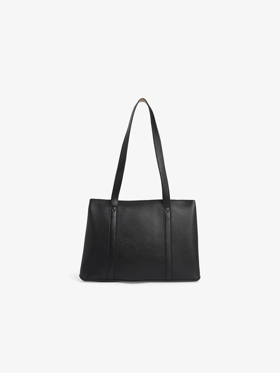 Caprese Roma Medium Black Tote Bag