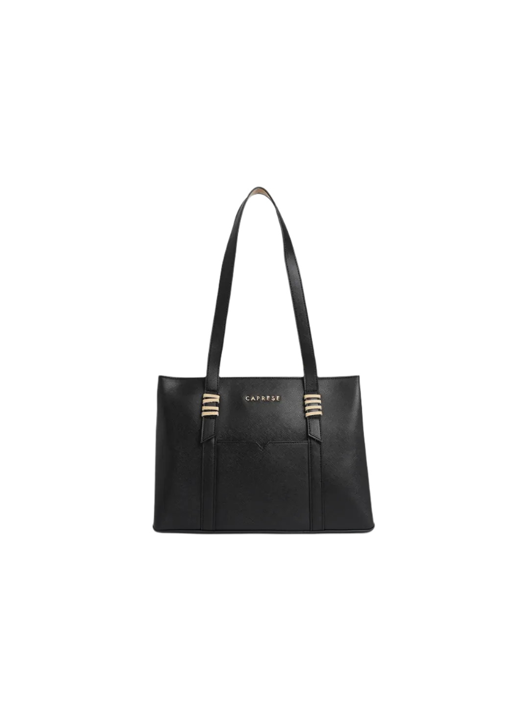 Caprese Roma Medium Black Tote Bag