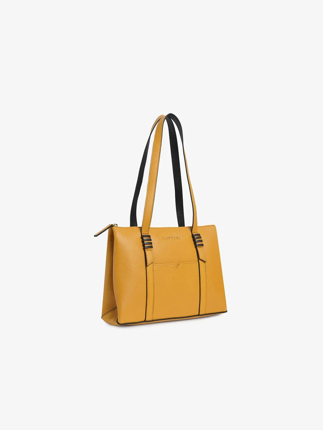 Caprese Roma Medium Yellow Tote Bag