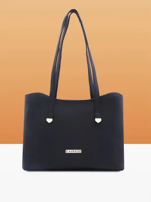Caprese Romea Medium Black Tote Bag